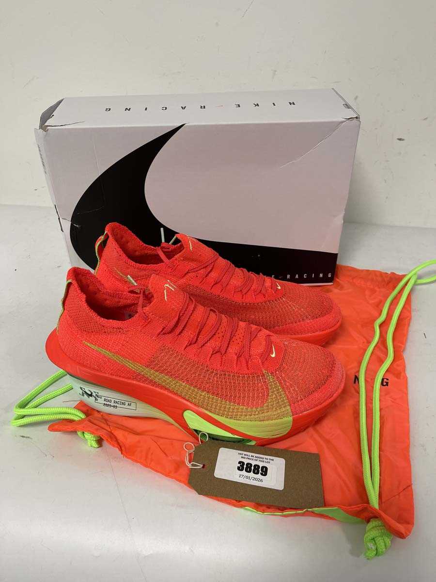 Lot 3889 - Nike Racing air zoom alphafly next% 3 trainers...