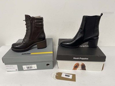 Lot 3896 - 2x Boxed pairs of boots to include Manas EU36...