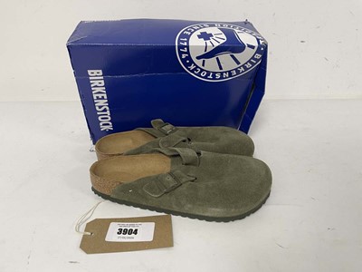 Lot 3904 - Birkenstock boston BS sandals in thyme size...