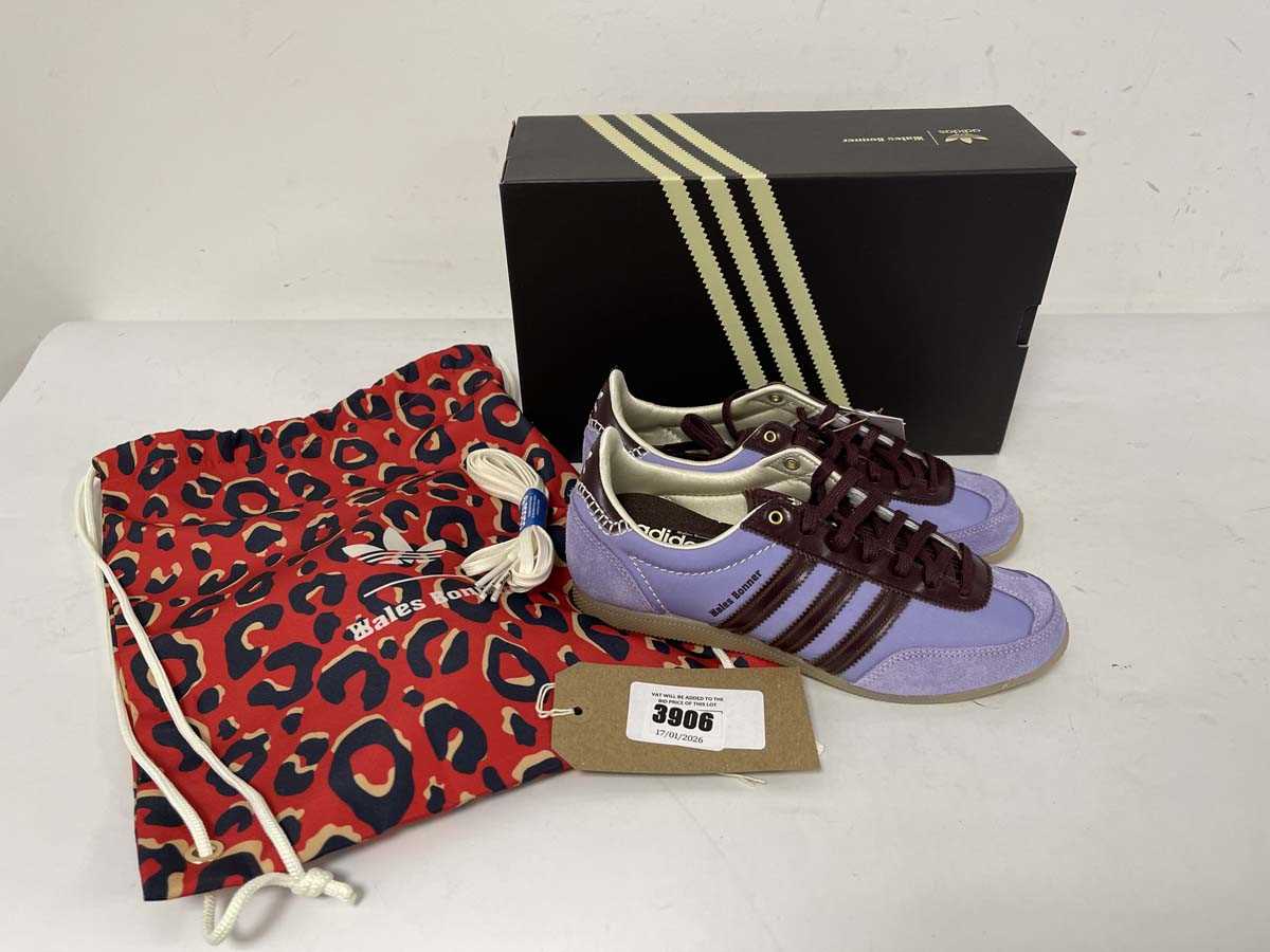 Lot 3906 - Adidas WB Japan trainers in lilac size UK5.5 -...
