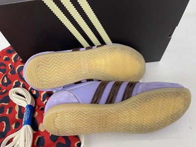 Lot 3906 - Adidas WB Japan trainers in lilac size UK5.5 -...