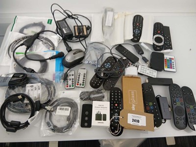 Lot 2410 - Bag of assorted remotes for Sky & other,...