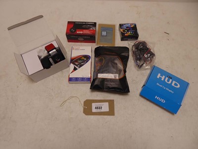 Lot 4632 - Selection of car gadgets to include front...