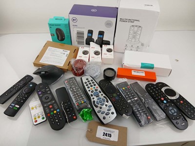 Lot 2415 - Mixed Bag including remotes for Sky, Fire,...