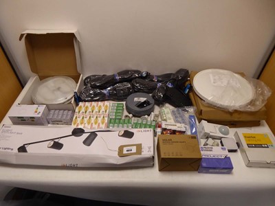 Lot 4633 - Selection of lighting and electronics to...