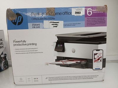 Lot 2063 - Boxed HP office jet pro 8124e all in one printer