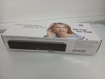 Lot 2065 - "Sealed" Boxed ZVOX AccuVoice AV157 TV speaker...