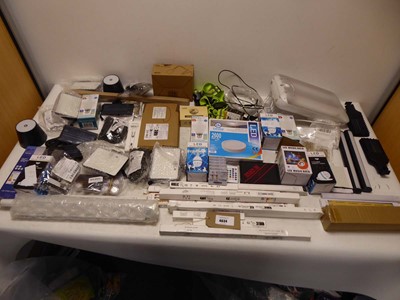 Lot 4634 - Selection of lighting to include spare bulbs,...