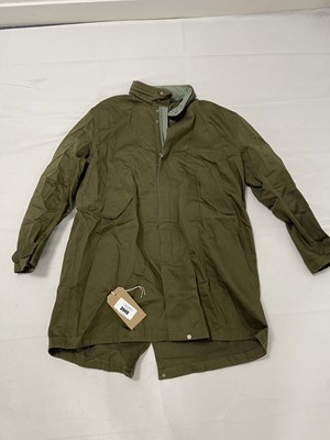 Lot 3949 - Pretty Green cassette parka coat in khaki size...
