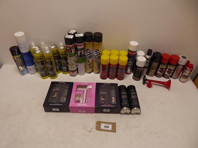 Lot 4640 - Selection of aerosols for cars to include...