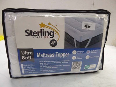 Lot 3688 - Double 4" ultra soft mattress topper