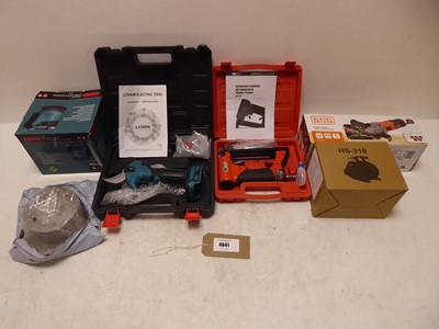 Lot 4641 - Selection of tools to include cased cordless...