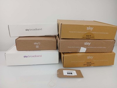 Lot 2418 - Boxed Sky hubs, routers etc.