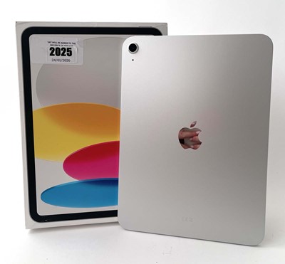 Lot iPad A16 A3354 128GB Silver with box and cable