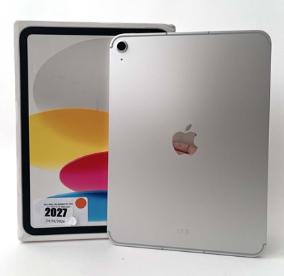 Lot iPad A16 A3354 128GB Silver with box and cable