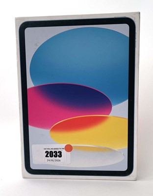 Lot iPad A16 A3354 128GB Blue with box and cable