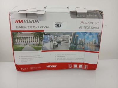 Lot 2103 - Boxed Hik Vision Embedded NVR DS-7600 unit