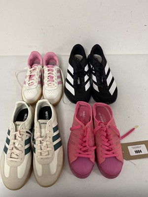Lot 4x Pairs of Adidas trainers in various styles...