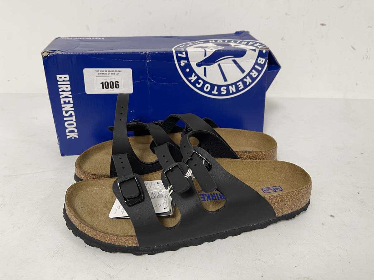 Lot Birkenstock sandals in black size UK6 - boxed