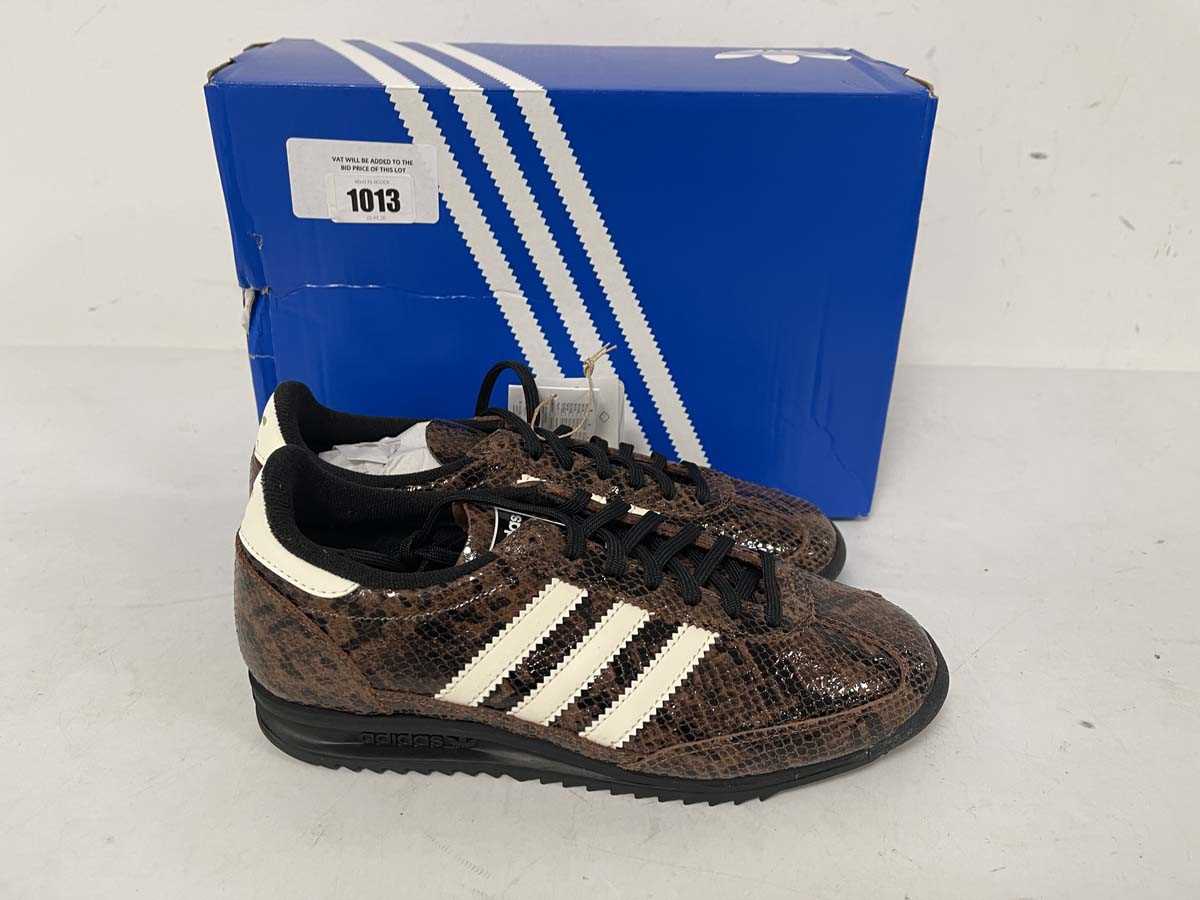 Lot Adidas SL 72 OG trainers in brown size UK5 -...