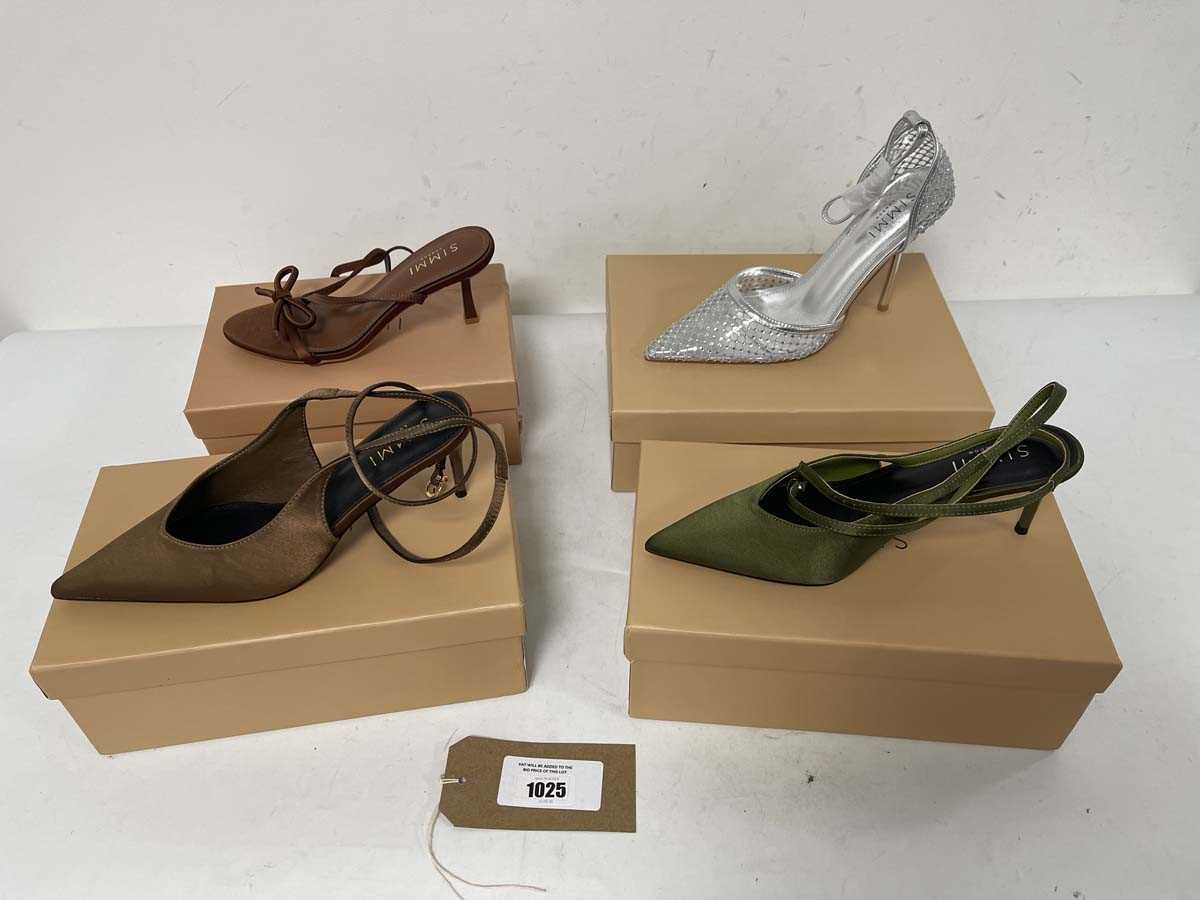 Lot 4x Boxed pairs of Simmi shoes in various...