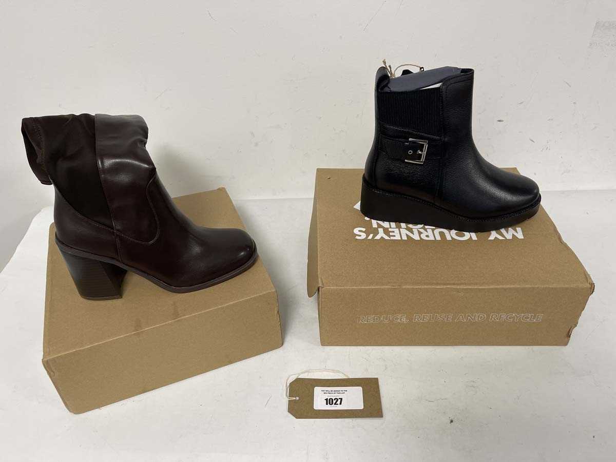 Lot 2x Boxed pairs of boots to include Where's...