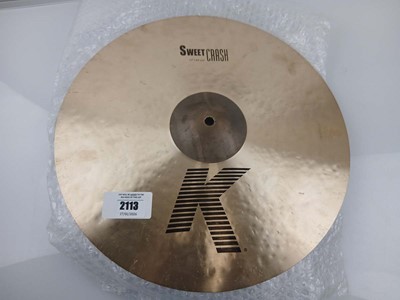 Lot 2113 - K Sweet Crash 17" K cymbol