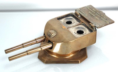 Lot 95 - An inkwell by Thomas W. Ward of Sheffield cast...