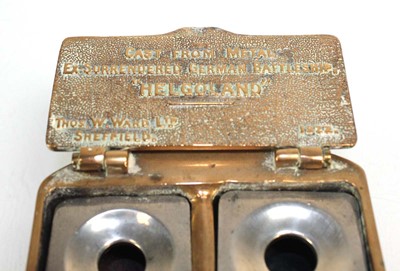 Lot 95 - An inkwell by Thomas W. Ward of Sheffield cast...
