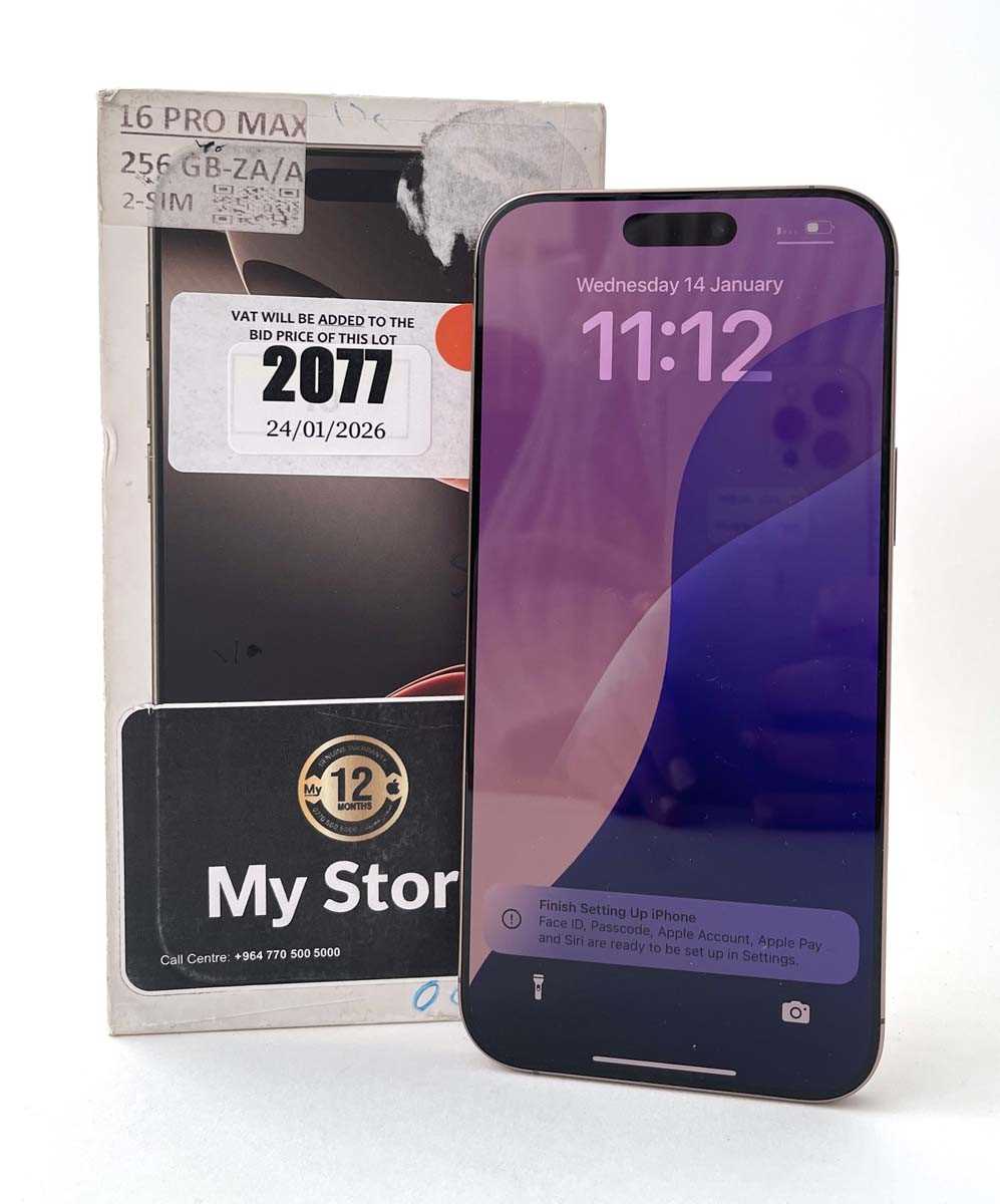 Lot iPhone 16 Pro Max 256GB Desert Titanium with...