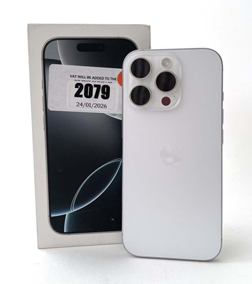 Lot iPhone 16 Pro 128GB White Titanium with box...