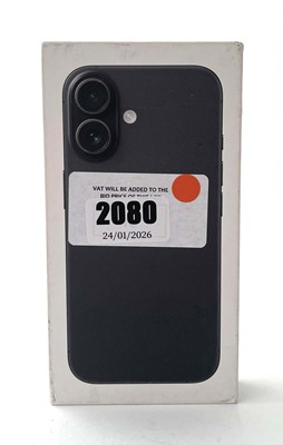 Lot iPhone 16 128GB Black with box and cable