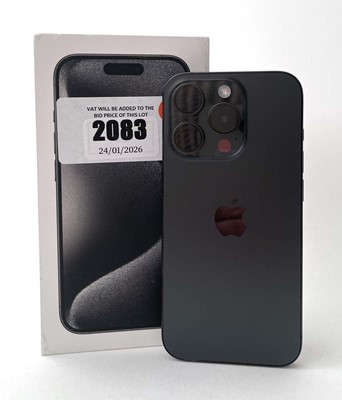 Lot iPhone 15 Pro 128GB Black Titanium with box...