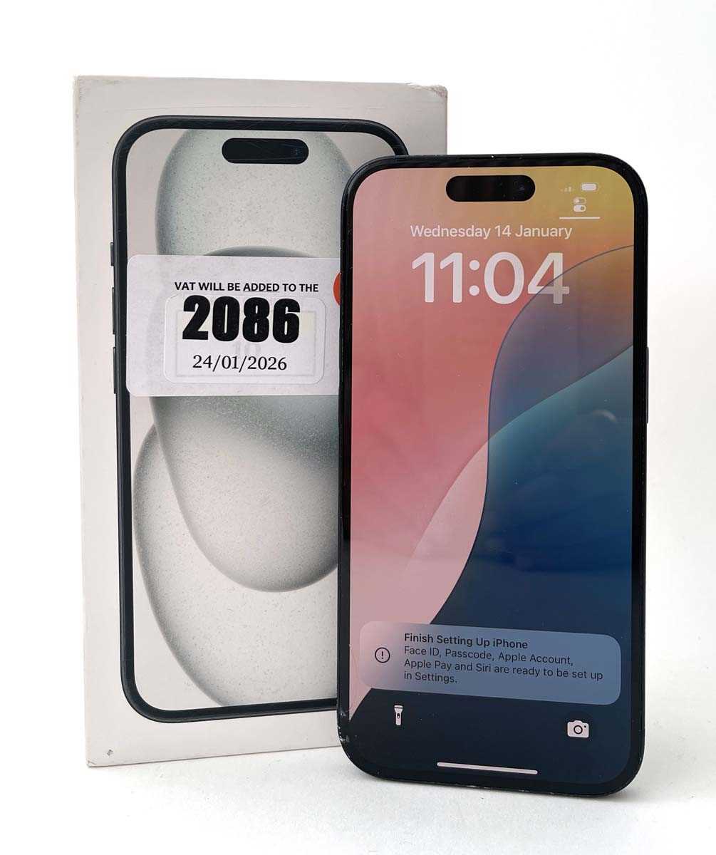 Lot iPhone 15 256GB Black with box