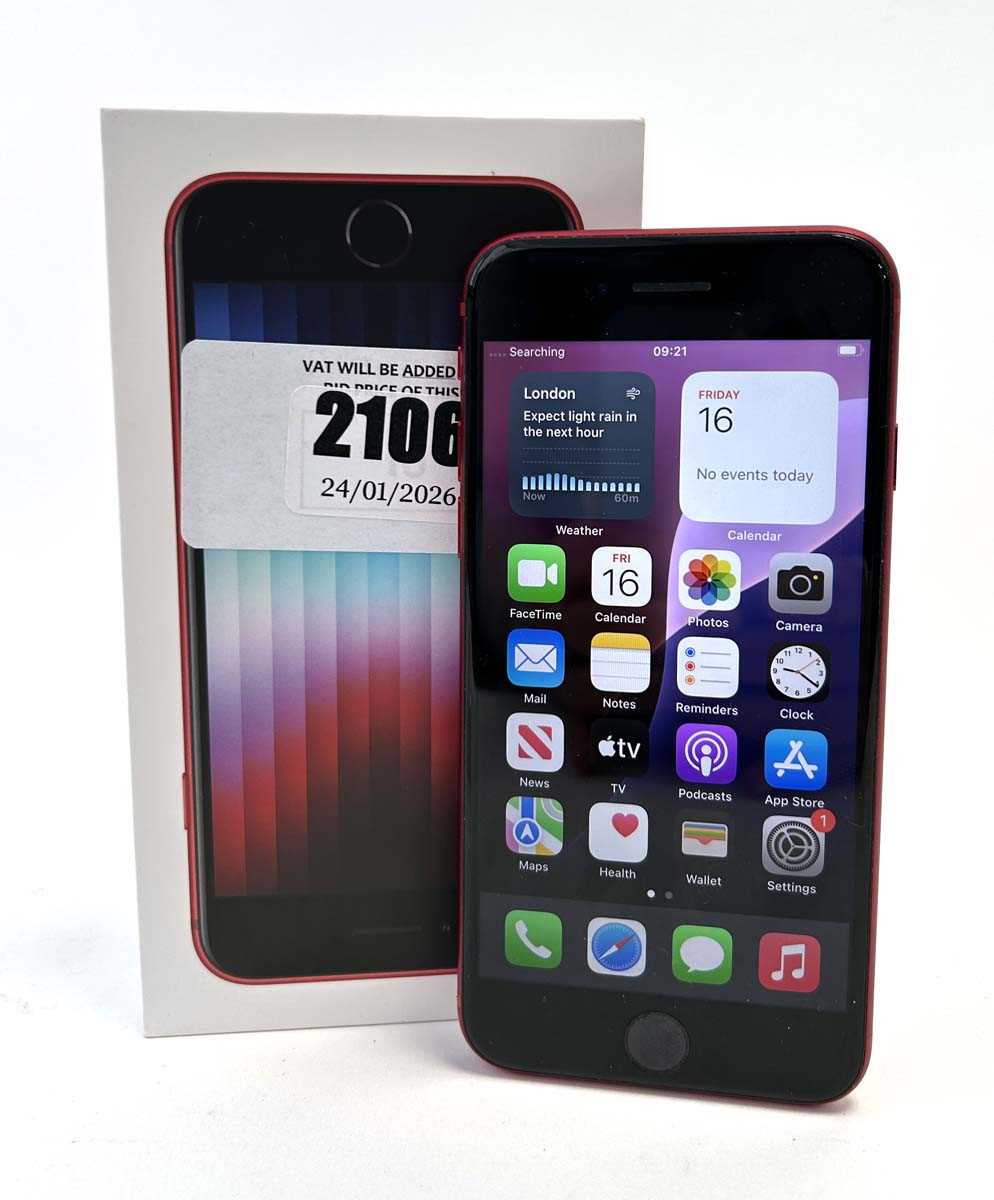 Lot iPhone SE 2022 64GB Red with box