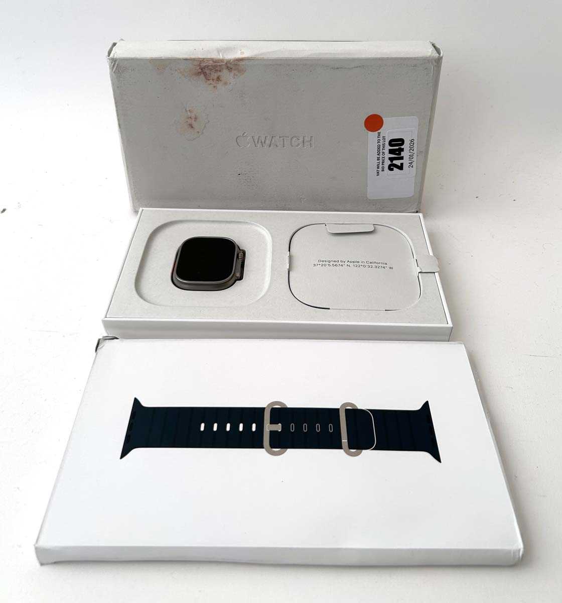 Lot Apple Watch Ultra 2 49MM Titanium Blue A2986,...
