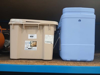 Lot 4070 - Iris air-tight plastic container with some...