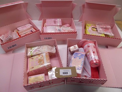 Lot 5 x P. Louise Bow gift box toiletry gift sets