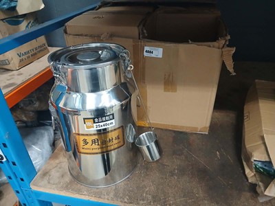 Lot 4084 - 4 18L stainless steel multipurpose cans