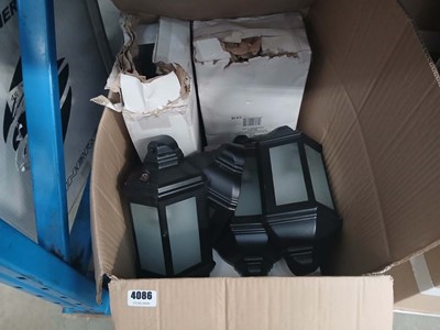 Lot 4086 - Box of LED outdoor wall mounted house lights