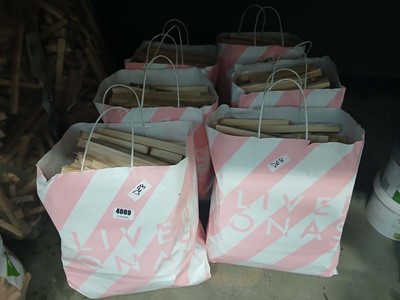 Lot 4089 - 6 bags of kindling