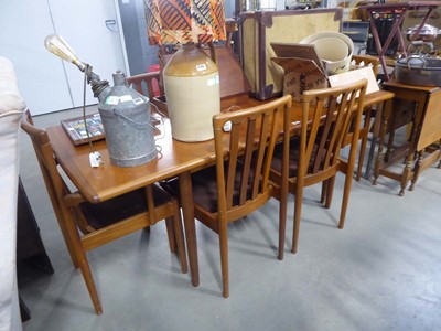 Lot 5102 - Meredew extending dining table plus 6 chairs