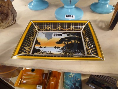 Lot 5009 - Royal Worcester Morning River patterned dish