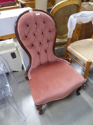 Lot 5112 - Upholstered Victorian nursing chair
