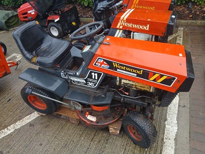 Lot 4177 - Vintage Westwood petrol ride on lawn mower