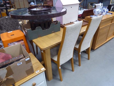 Lot 5148 - Ercol extending dining table plus 4 chairs