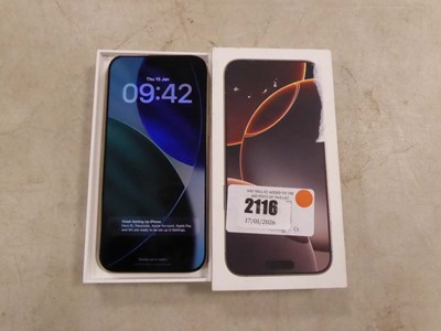 Lot 2116 - Boxed Apple iPhone, 16 Pro max, 256GB, model...