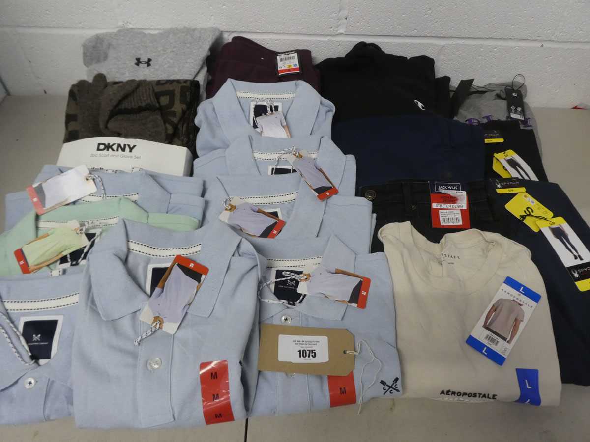 Lot Approx. 18 branded items of clothing to...