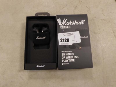 Lot 2120 - Boxed pair of Marshall Minor 3 Bluetooth...