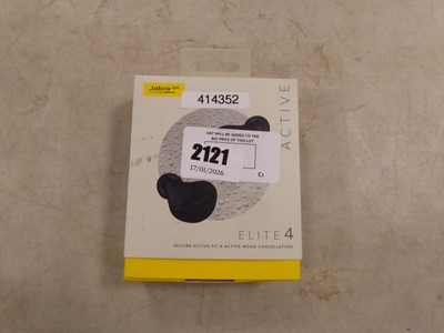Lot 2121 - Boxed pair of Jabra GM active elite 4 noise...